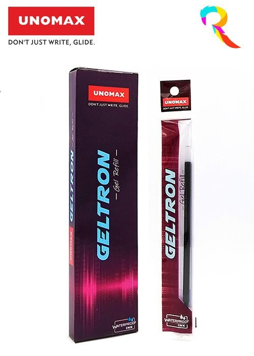 Unomax Geltron Gel Refill Red 1Packet (10 Pcs Refill)
