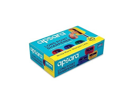 Apsara Long Point Sharpeners Pack of 20