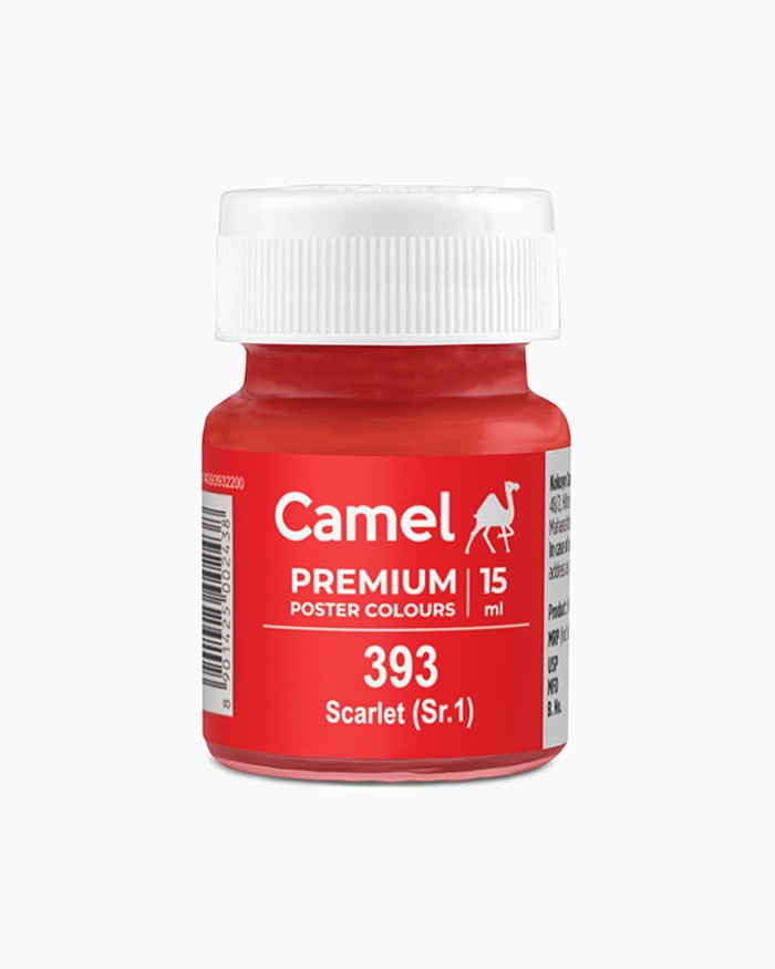 Camlin Poster Colour 393 Scarlet Red 15ml