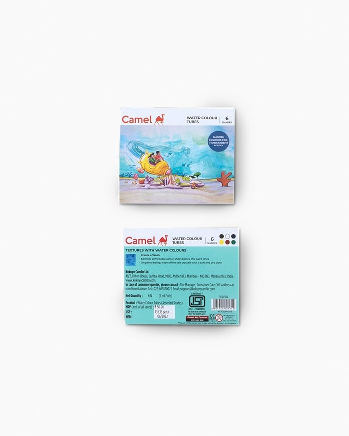 Camlin Water Colour Tubes 6 Shades