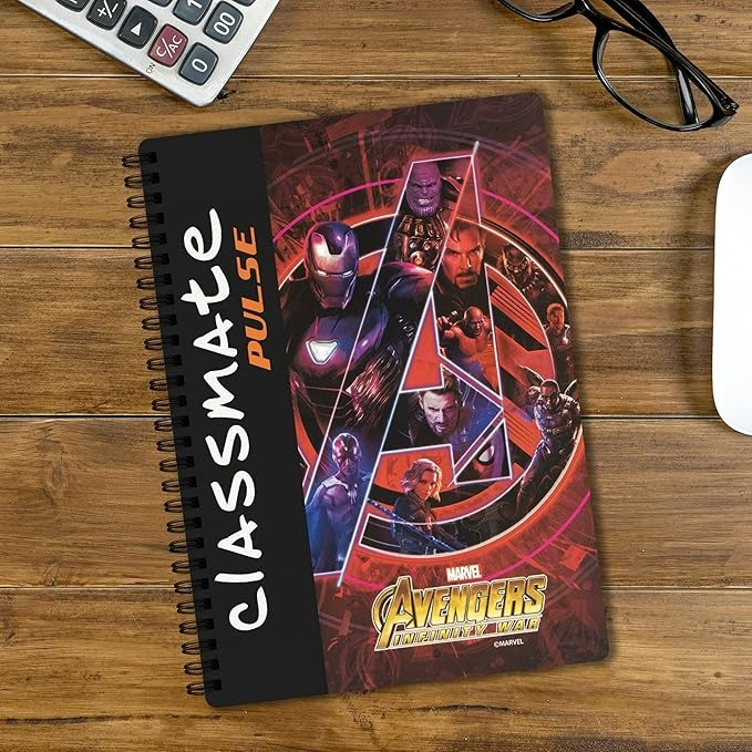 Classmate Pulse  Spiral Notebook Single Line  180 Pages