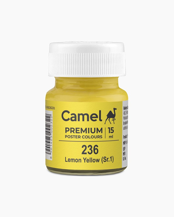 Camlin Poster Colour Lemon 236 Yellow 15ml