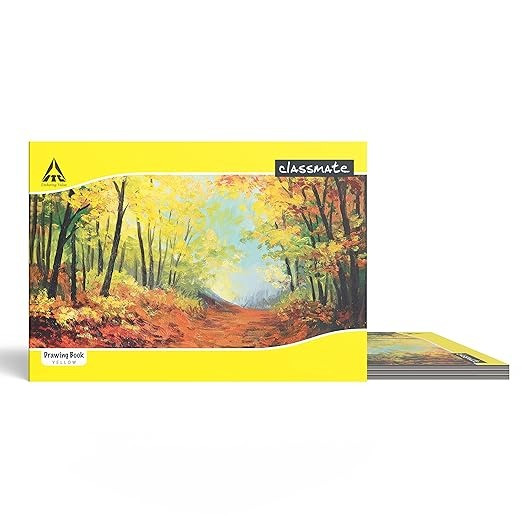 Classmate Drawing Book Unruled 40 Pages Pack of 6