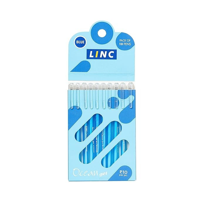 Linc Ocean Gel Pen Bue Pack of 10