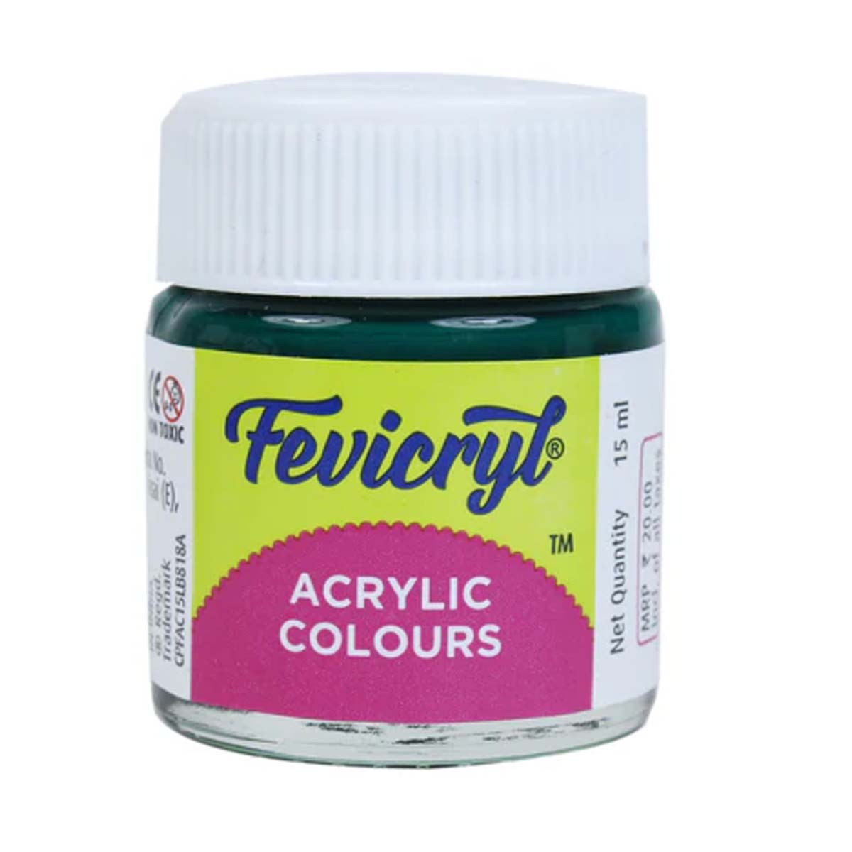 Fevicryl Acrylic Colour 06 Dark Green 15 ml Mrp25