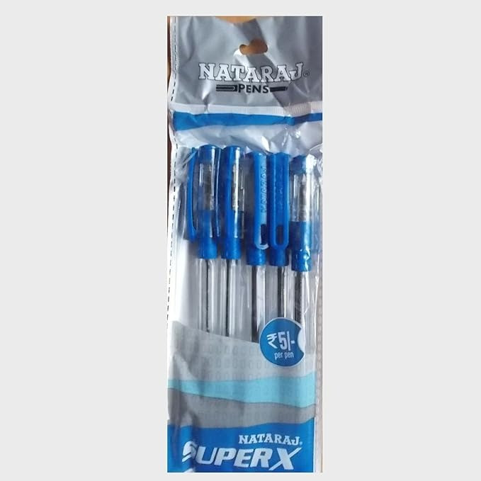 Nataraj Superx Ball Pen Blue Pack of 10