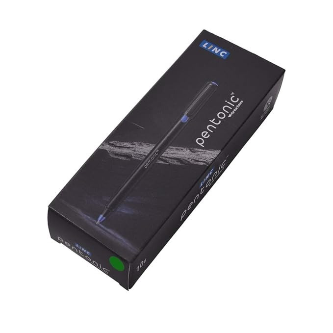 Linc Pentonic Ball Pen Green Pack of 10