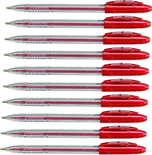 Linc Shine Glitter Pen Red Colour