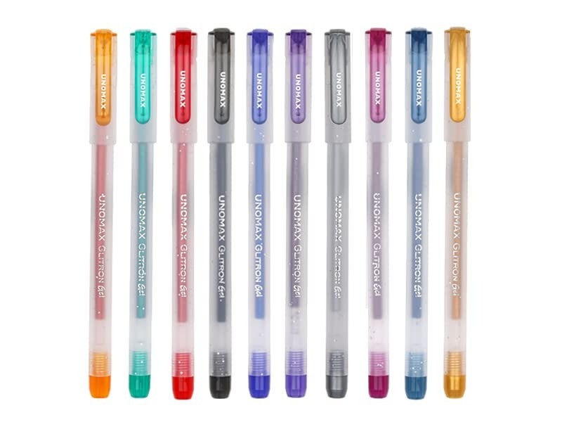 Unomax Glitter Gel Pen Assorted