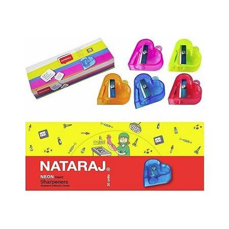 Nataraj Crystal Heart Sharpener Pack of 20